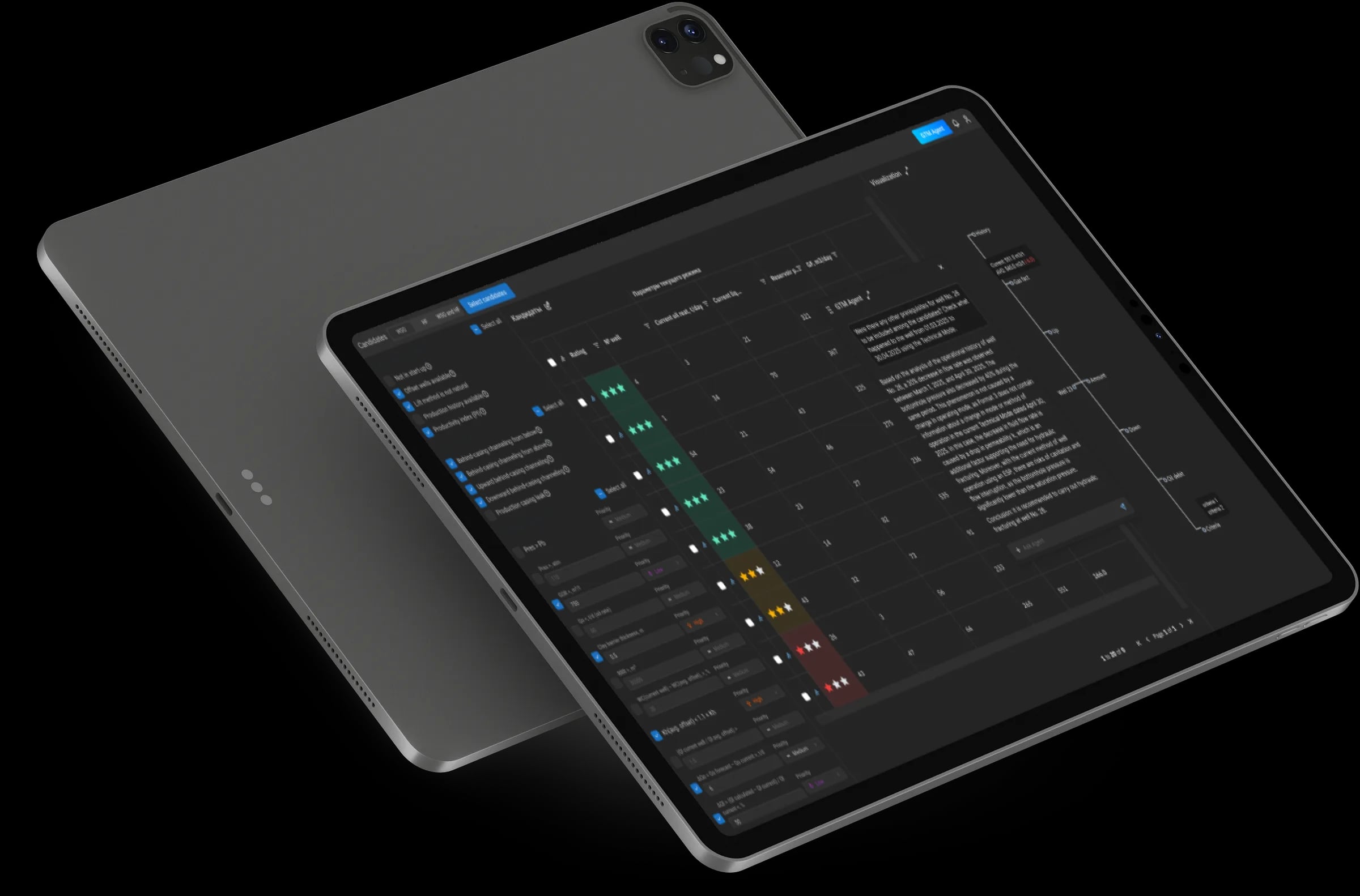 Project and card list in IDT Workspace