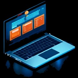 Laptop with a digital twin interface